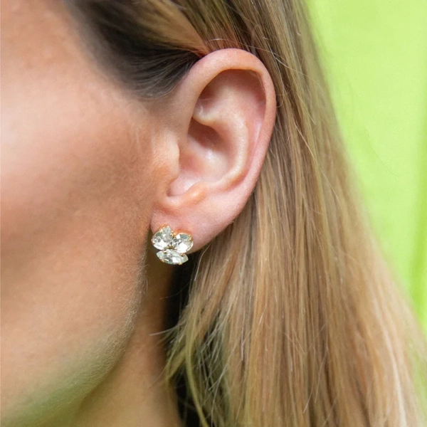 Ana Earrings Gold Crystal - Caroline Svedbom - Snabb frakt & paketinslagning - Nordic Spectra