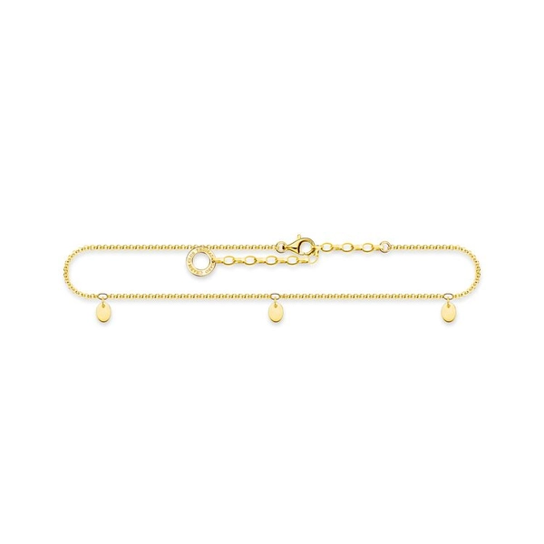 Ankellänk Brickor Guld - Thomas Sabo ankellänk - Snabb frakt & paketinslagning - Nordicspectra.se