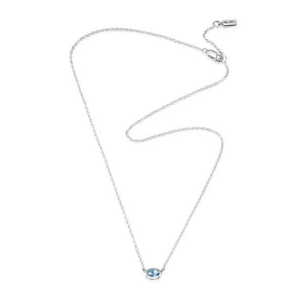 Love Bead Necklace Silver - Topaz von Efva Attling, Schneller Versand - Nordicspectra.de