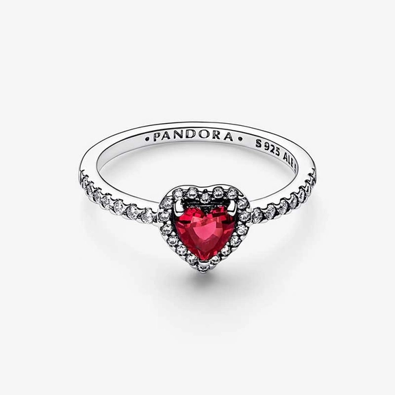 Ausgeprägtes Rotes Herz Ring von PANDORA, Schneller Versand - Nordicspectra.de
