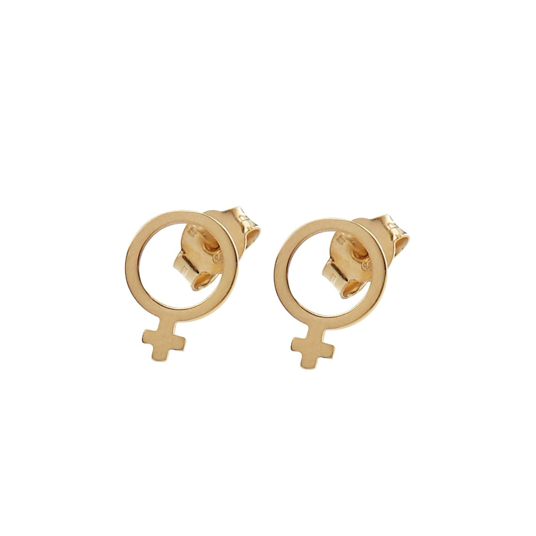 CU Jewellery - Letters Venus Small Ear Gold