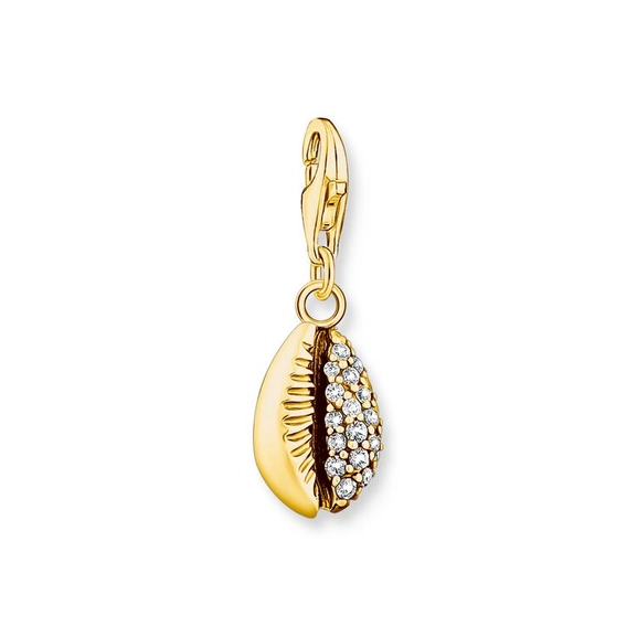 Öppen Snäcka med Stenar Guld Berlock - Thomas Sabo berlock - Snabb frakt & paketinslagning - Nordicspectra.se