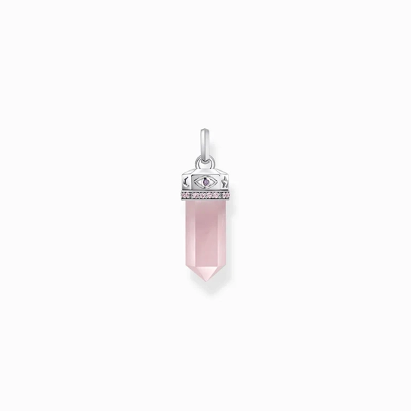 Kettenanhänger mit Rosenquarz-Kristall Silber - Thomas Sabo - Nordic Spectra