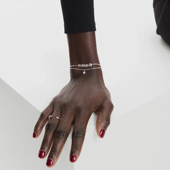 North Star Bracelet Silver - Syster P - Snabb leverans & Gratis paketinslagning - Nordic Spectra