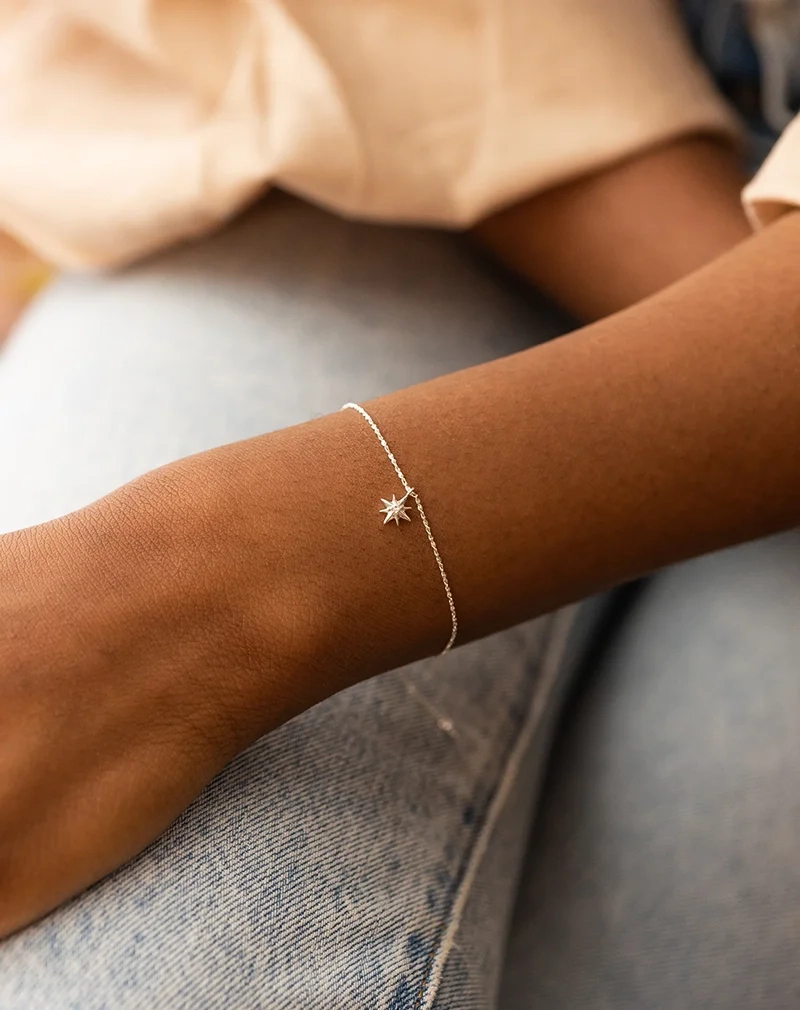 North Star Bracelet Silver - Syster P - Snabb leverans & Gratis paketinslagning - Nordic Spectra
