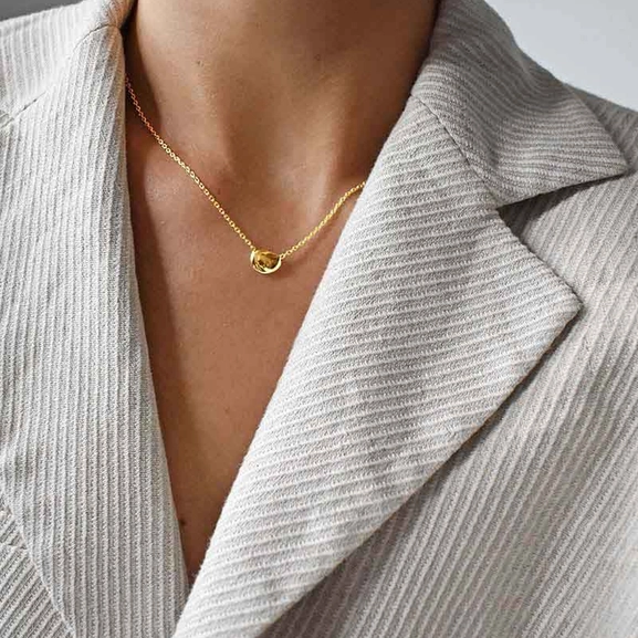 Morning Dew Small Necklace Gold - Drakenberg Sjölin Halsband - Snabb frakt & paketinslagning - Nordicspectra.se