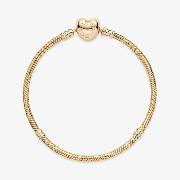 Pandora Moments Schlangen-Gliederarmband mit Herz-Verschluss von PANDORA, Schneller Versand - Nordicspectra.de