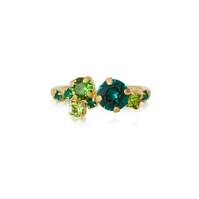 Caroline Svedbom - Stardust Ring Gold Green Combo