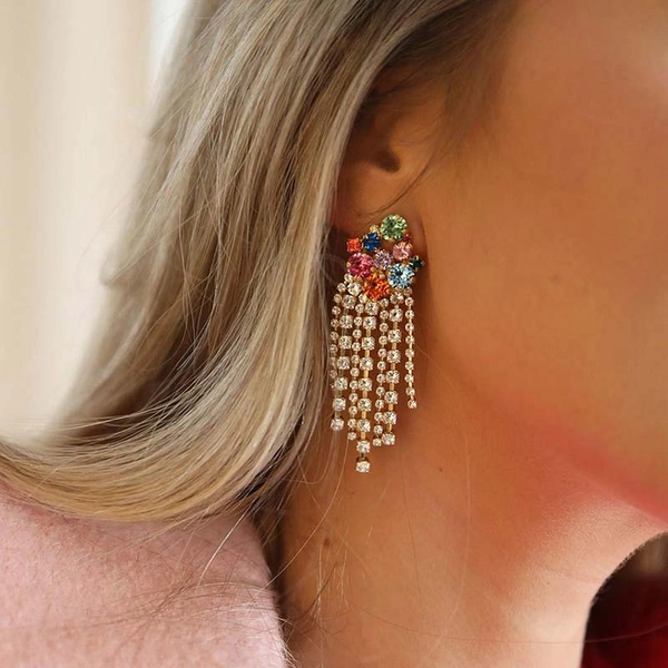 Elissa Earrings Gold Rainbow Combo - Caroline Svedbom - Snabb frakt & paketinslagning - Nordicspectra.se