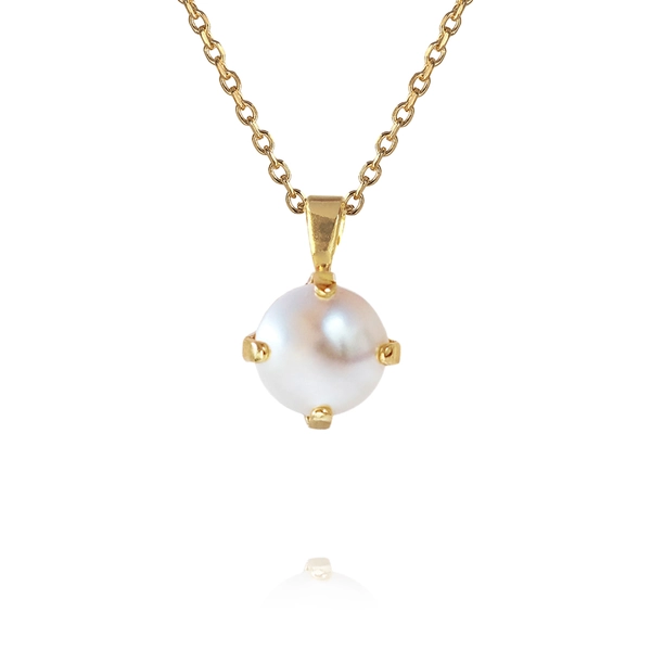 Classic Petite Necklace Gold Pearl - Caroline Svedbom - Nopea toimitus ja lahjapakkaus - Nordic Spectra