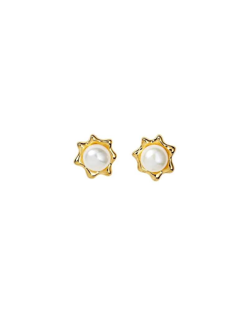 Syster P - Florentina Pearl Studs Gold