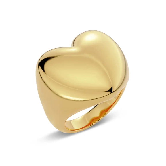 Barley Signet Ring Gold - Edblad - Snabba leveranser - Gratis paketinslagning