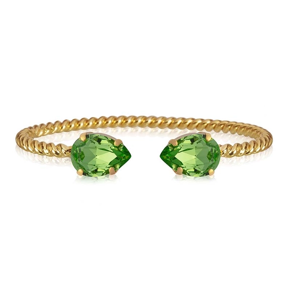 Mini Drop Bracelet Gold Peridot - Caroline Svedbom - Nopea toimitus ja lahjapakkaus - Nordic Spectra