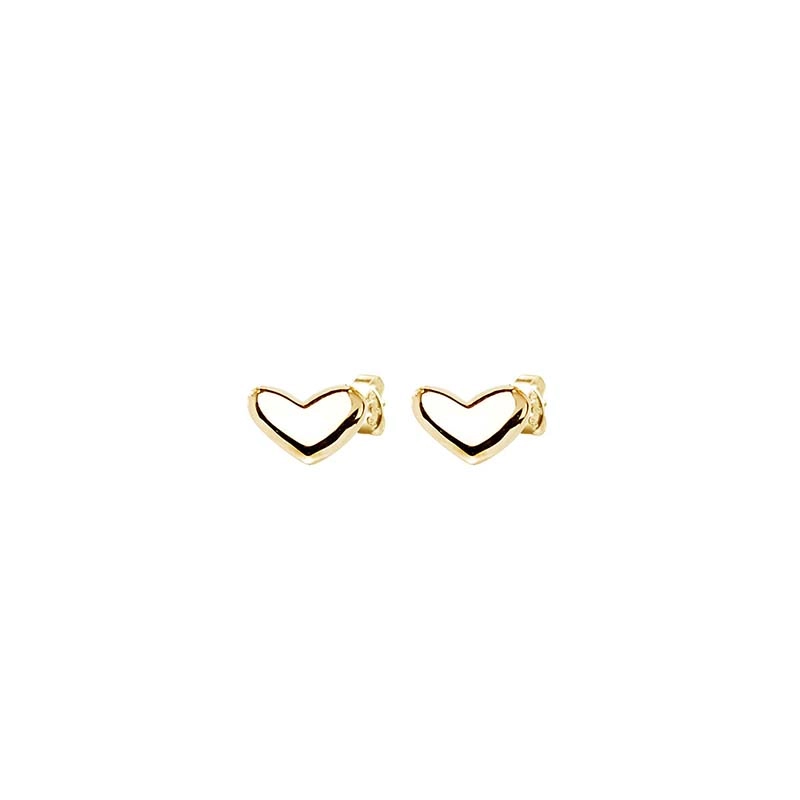 Loving Heart Medium Studs Gold