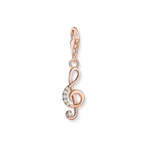 Charm-hängsmycke G-klav Roséguld - Thomas Sabo berlock - Snabb frakt & paketinslagning - Nordicspectra.se