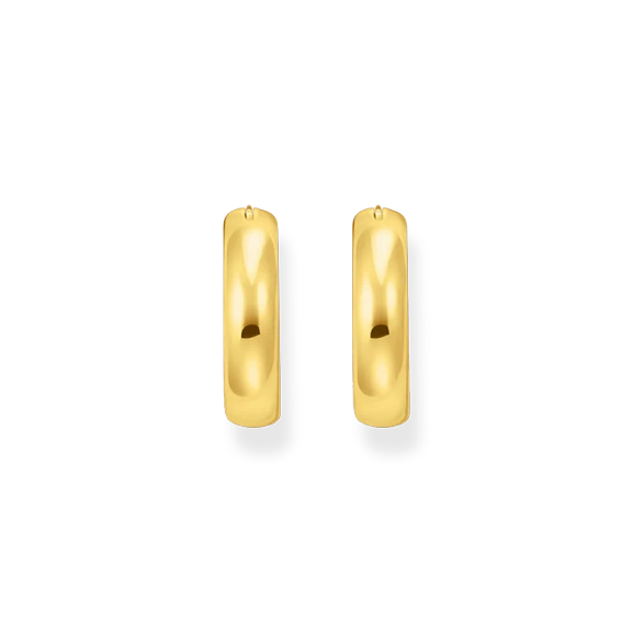 Klassiska Medium Chuncky Örhängen Guld - Thomas Sabo - Snabb leverans & paketinslagning - Nordic Spectra