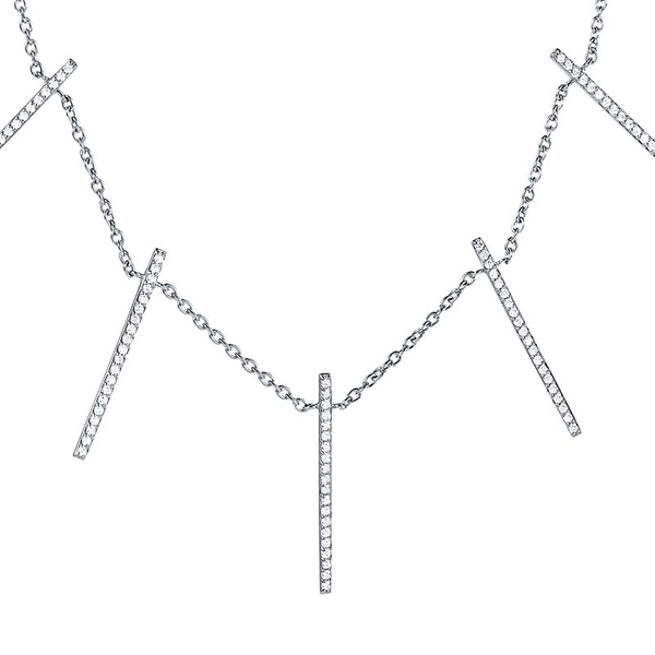 Starline & Stars Collier White Gold von Efva Attling, Schneller Versand - Nordicspectra.de