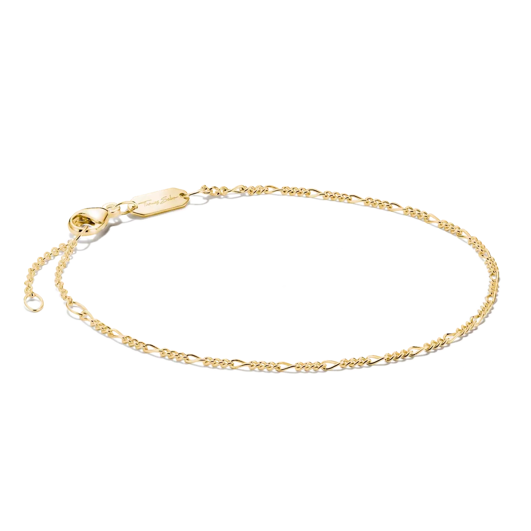 Thomas Sabo - Figaro Armband Stål Guld