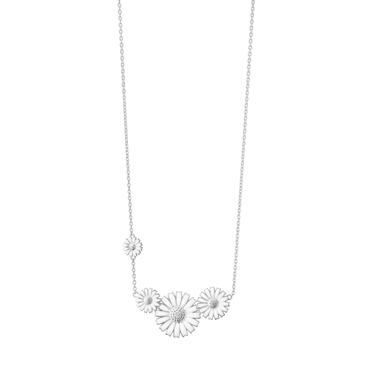 Daisy Vit Layered Halsband - Georg Jensen - Designsmycken med snabba & trygga leveranser - Nordic Spectra