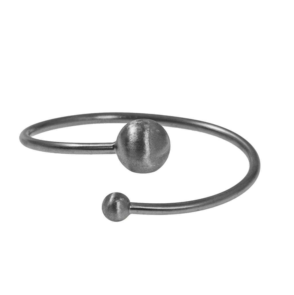 Feather Bangle Brace Flex Black -CU Jewellery - Snabb frakt & paketinslagning - Nordicspectra.se