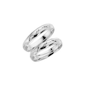 91-4 White Gold - Wedding & engagement rings - Schalins - Scandinavian design - Nordic Spectra