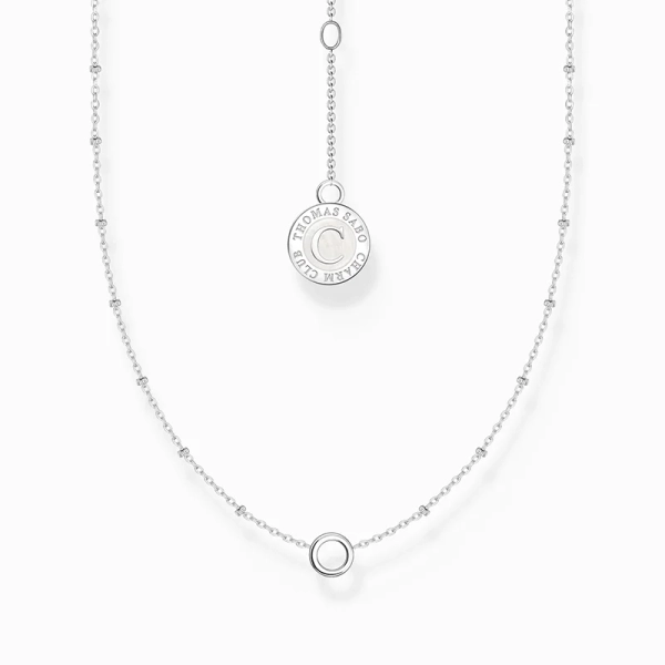 Member Charm necklace with round pendant and little balls silver - Thomas Sabo - Suuri valikoima & ilmainen lahjapaketointi - Nordic Spectra