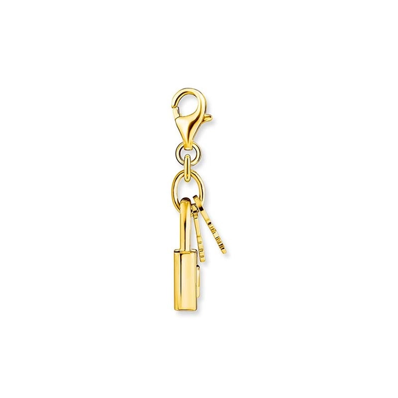 Charm-Anhänger Schloss mit Schlüssel Gold von Thomas Sabo, Schneller Versand - Nordicspectra.de
