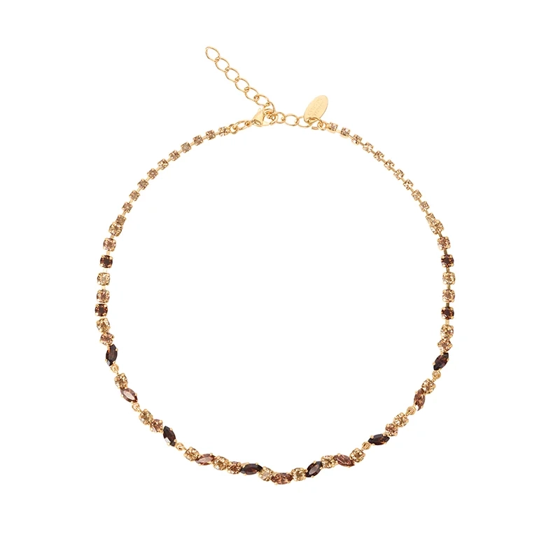 Caroline Svedbom - Alelia Necklace Gold Recreated Topaz Combo