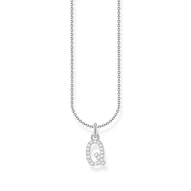Thomas Sabo - Glittrande Bokstavshalsband Q