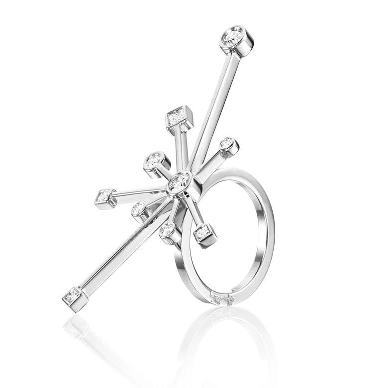 Efva Attling - Kaboom & Stars Ring White Gold