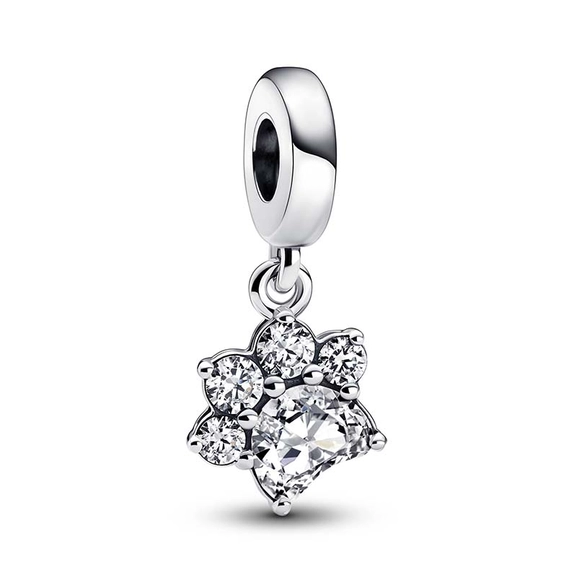 Sparkling Pet Paw Print Hängberlock - PANDORA - Snabb frakt & paketinslagning - Nordicspectra.se