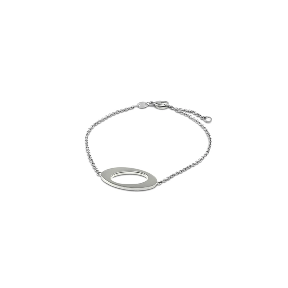 Oval & Out Bracelet Silver - Nordic Spectra - Suuri valikoima & ilmainen lahjapaketointi - Nordicspectra.fi