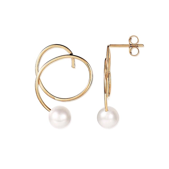 Little Curly Pearly Ear Gold - Efva Attling - Skandinaviska Designsmycken - Nordic Spectra