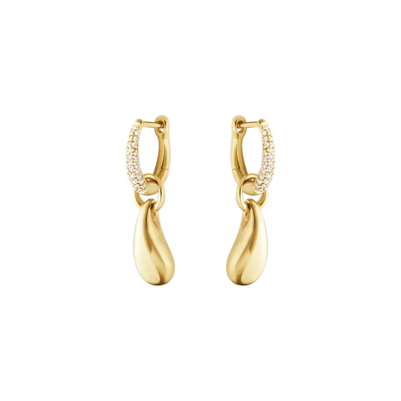 Georg Jensen - Reflect Örhängen Guld & Diamanter