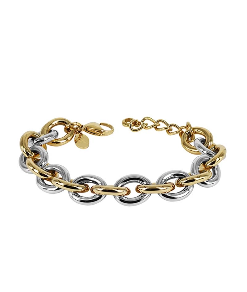 Astrid & Agnes - RUBY Armband St&aring;l/Guld