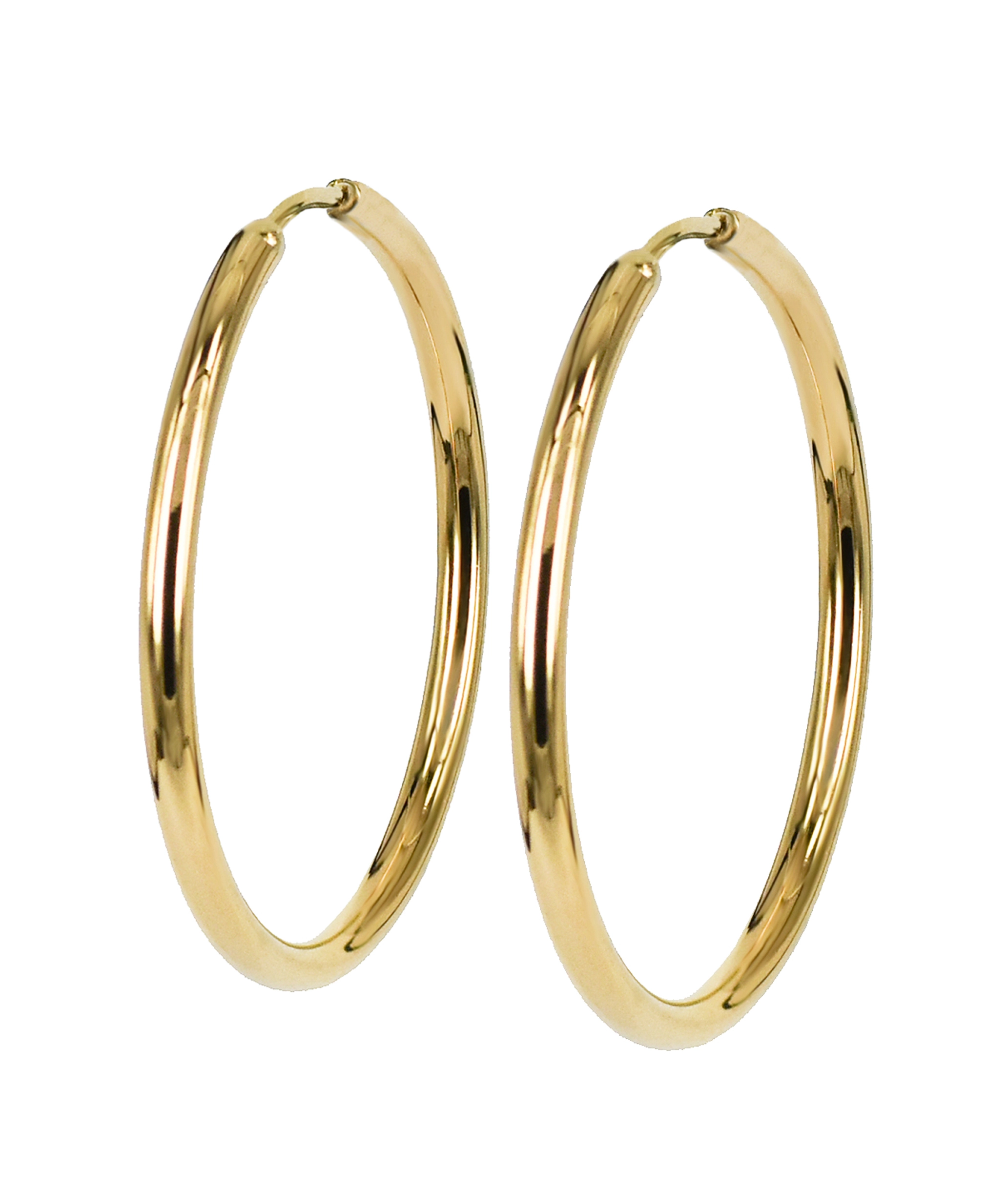 MAXI 50 mm Örhängen Guld - Astrid & Agnes - Snabb frakt & paketinslagning - Nordicspectra.se