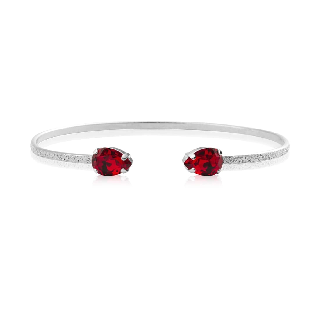 Caroline Svedbom - Petite Drop Bracelet Rhodium Light Siam 227