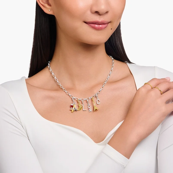 Eiffeltornet med Sten Berlock Guld - Thomas Sabo - Snabb leverans & paketinslagning - Nordic Spectra
