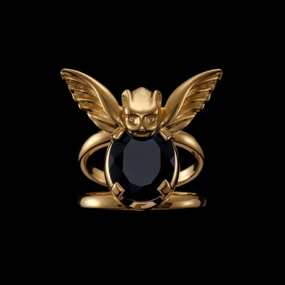 Gargoyle Ring Black Spinel Gold - Maria Nilsdotter - 1-2 dagars leverans - Nordic Spectra