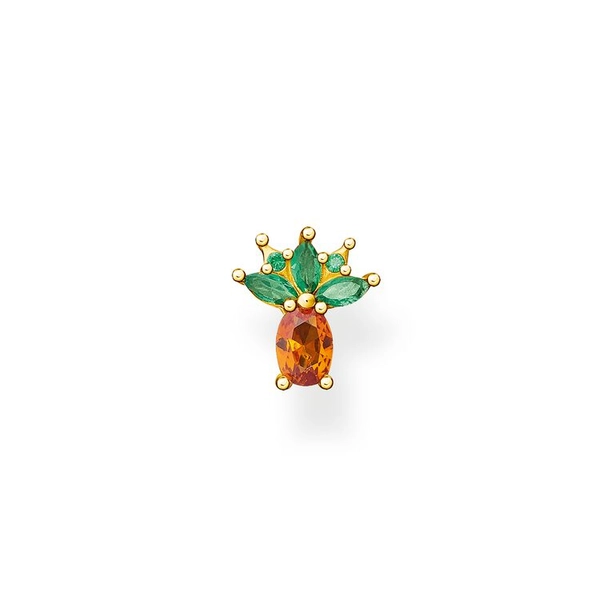 Einzel Ohrstecker Ananas Gold von Thomas Sabo, Schneller Versand - Nordicspectra.de
