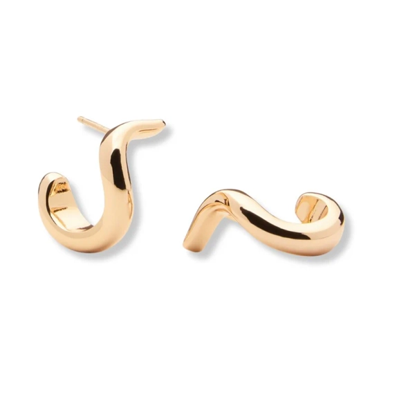 Jolly Ohrringe Gold aus 18 Karat vergoldetem Messing