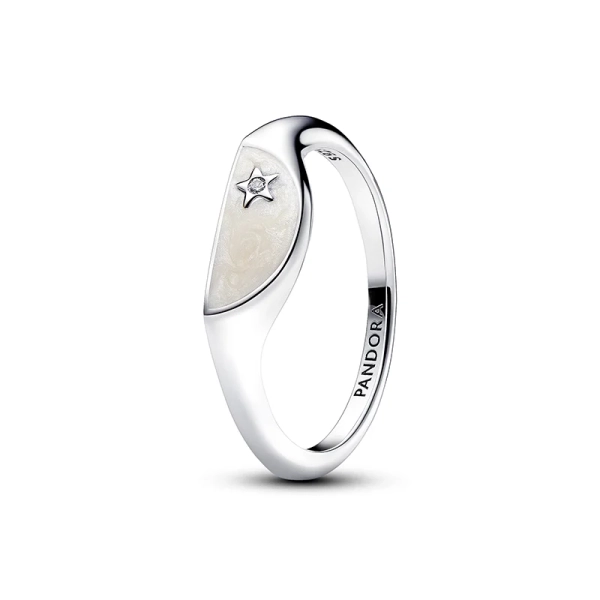 Pandora ME Halbierter Emaille Siegelring - PANDORA - Nordic Spectra