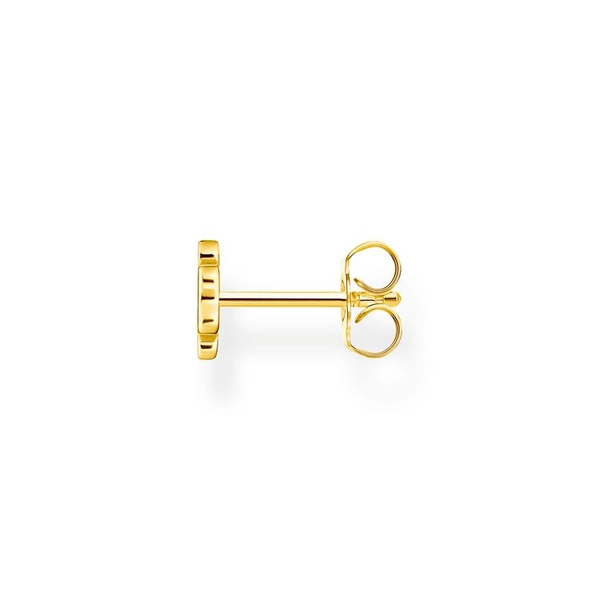 Einzel Ohrstecker Kleeblatt Gold von Thomas Sabo, Schneller Versand - Nordicspectra.de