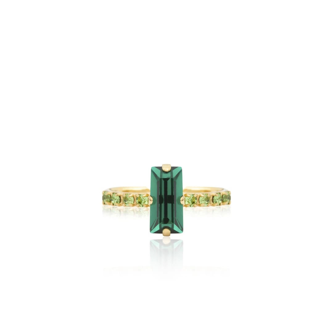 Caroline Svedbom - Lucy Ring Gold Emerald / Peridot