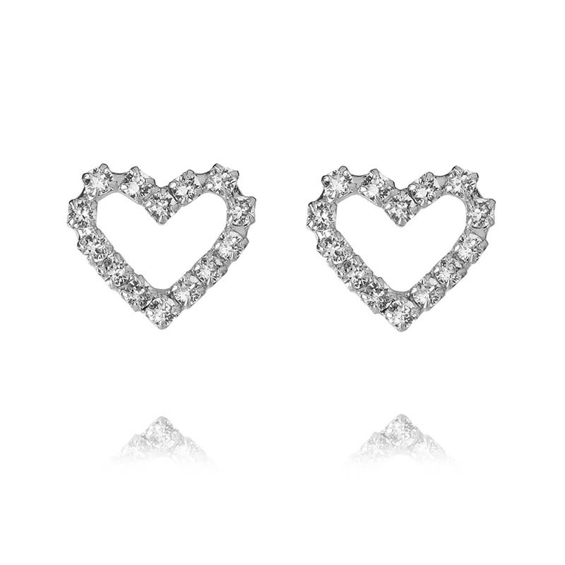 Caroline Svedbom - Sweetheart Earrings Rhodium Crystal
