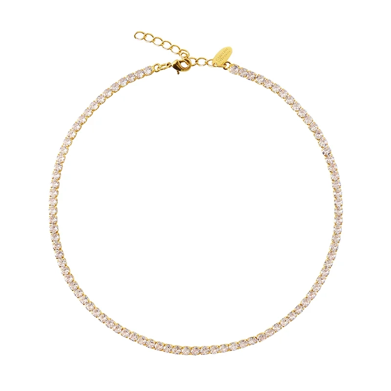 Caroline Svedbom - Zara Necklace Gold Crystal