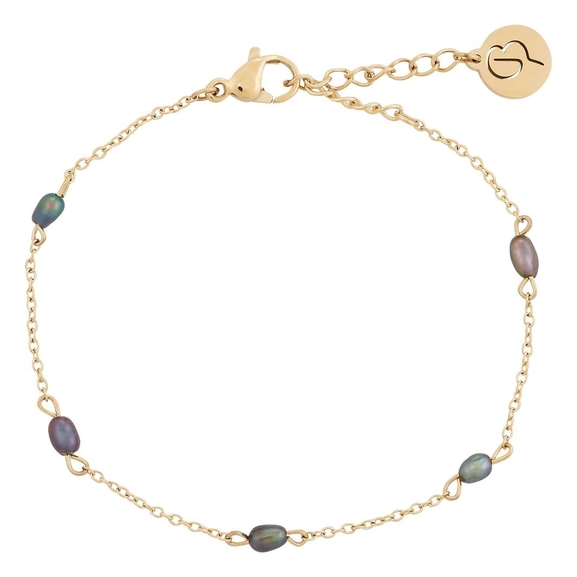 Perla Mini Bracelet Multi Teal Gold - Edblad - Snabb frakt & paketinslagning - Nordicspectra.se