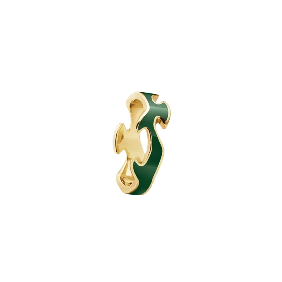 Fusion Middle Ring Gold Green - Georg Jensen - Designschmuck mit schnellen und sicheren Lieferungen - Nordic Spectra