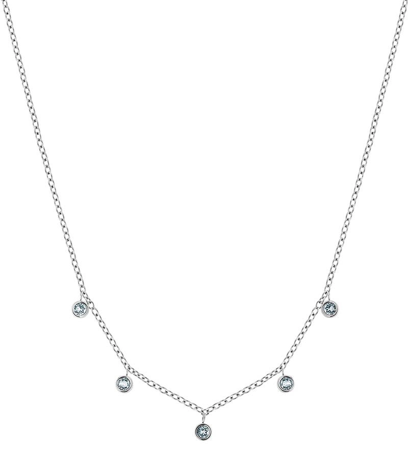 Edblad - Dew Drop Necklace Multi Aqua Steel