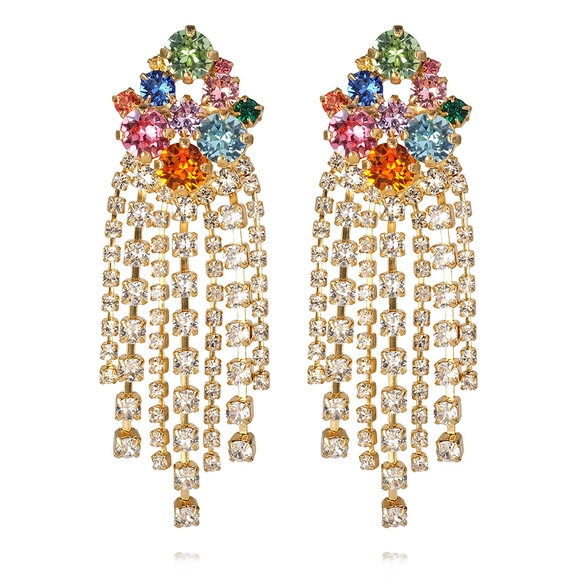 Elissa Earrings Gold Rainbow Combo - Caroline Svedbom - Nopea toimitus ja lahjapakkaus - Nordic Spectra